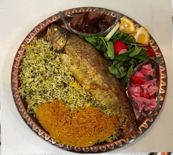 سبزی پلو با ماهی