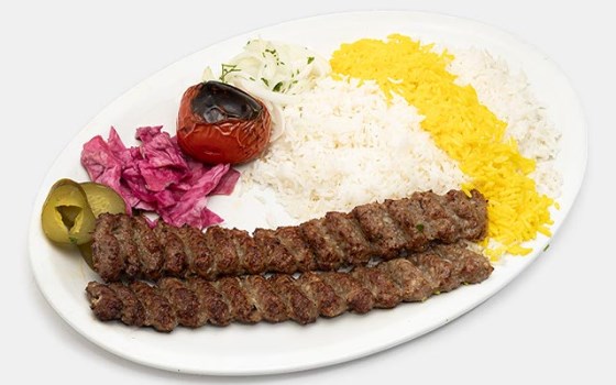چلو کباب کوبیده