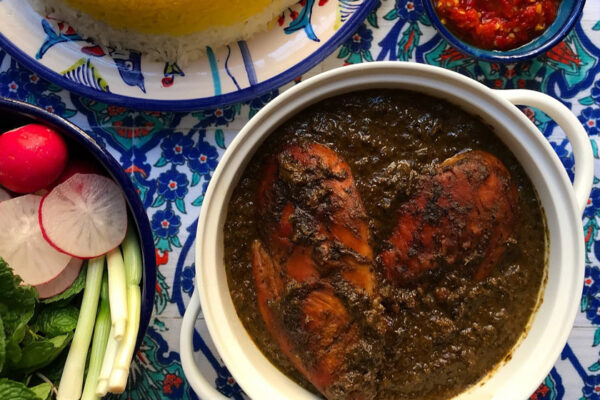 چلو مرغ ترش