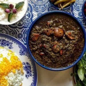 چلو قرمه سبزی چلو قرمه سبزی